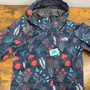 The North Face Women's Jacket Floral Cactus Print Hooded Waterproof Small